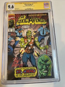 Toxic Avenger (1991) # 5 (CGC 9.6 SS) Signed & Sketch Rodney Ramos