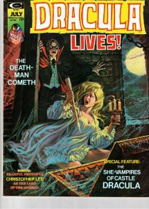 Dracula Lives #7 1974 VF/NM PRICE DROP $42 She-Vampires Of Castle Dracula COVELL