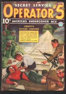 Operator #5 1/1937-Liberty's Suicide Legions-Jimmy Christopher-Purple Empir...