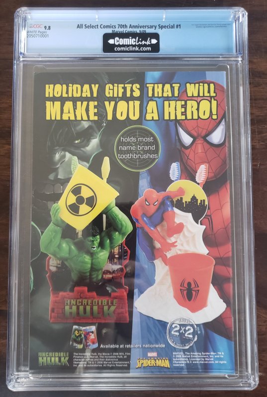 All Select Comics 70th Anniversary Special 1 CGC 9.8