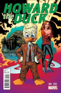 HOWARD THE DUCK #1 SET OF TWO COVERS MAYERICK VARIANT AND REGULAR COVER NM.