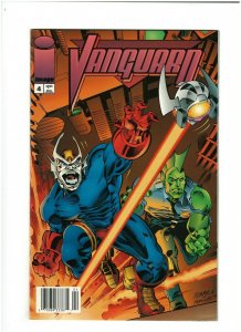 Vanguard #4 VF+ 8.5 Newsstand Image Comics 1994 Savage Dragon app.