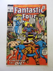 Fantastic Four #104 (1970) VG- condition