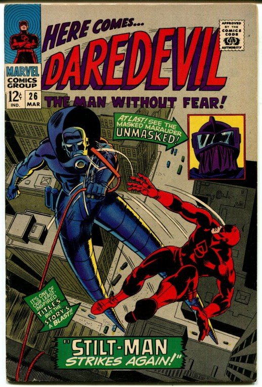 Daredevil #26 (7.0) Stilt-Man Strikes again! Silver Age Marvel ID11L