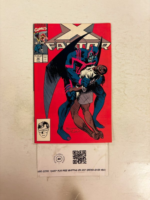 X-Factor #58 NM Marvel Comic Books Cyclops Jean Grey Ice Man Beast Angel 4 HH113