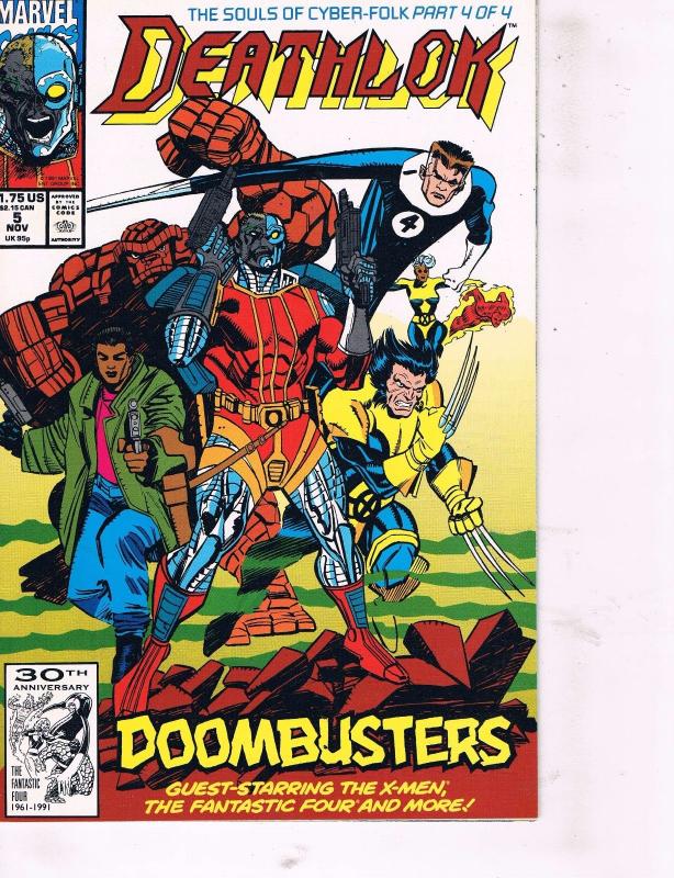 Lot Of 7 Deathlok Marvel Comic Books # 1 2 3 4 5 6 7 Avengers Hulk Thor TW25
