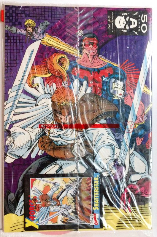 X-Force #1 Direct Edition (VF/NM, 1991) Shatterstar Card Inside