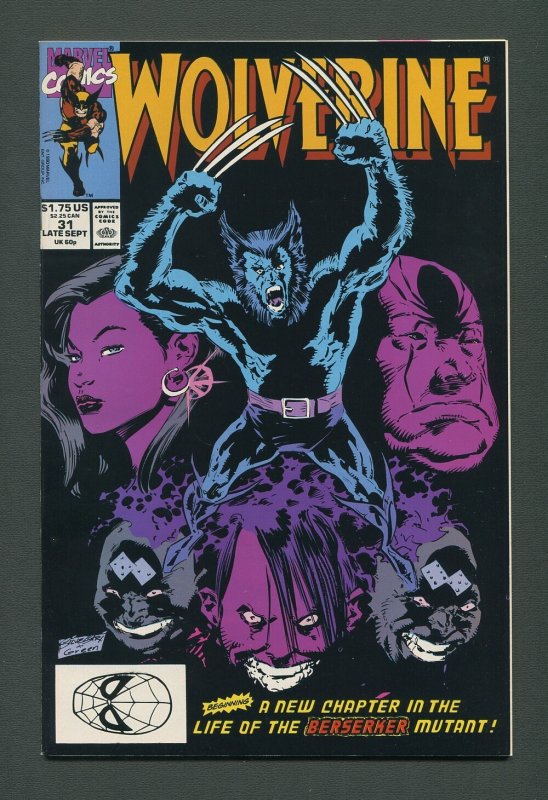 Wolverine #31 /  9.4 NM  / 1st Hama,Silvestri  (1988 1st Series)