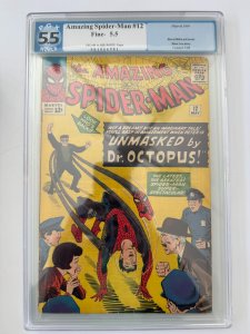 Amazing Spider-Man #12 PGX 5.5 like cgc (1964)