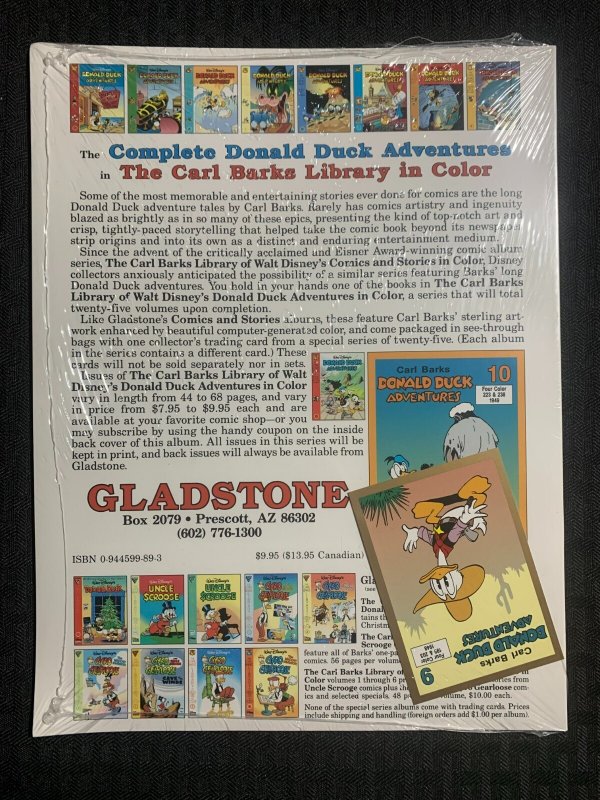 DONALD DUCK ADVENTURES Carl Barks Library #9 SC Gladstone SEALED w/ Card