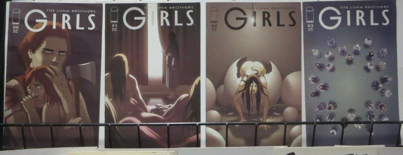 GIRLS (Image, 2005) #20,21,22,23 VF-NM. Jonathon & Joshua Luna.  Modern Classic