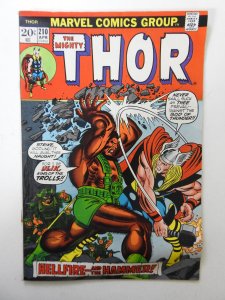 Thor #210 VG- Condition! Rust bottom staple, centerfold detached at top staple