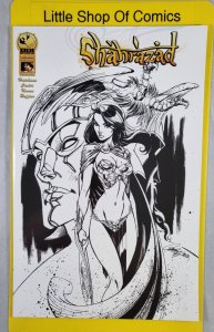 Shahrazad #4 J. Scott Campbell Black and White 1:25 Variant Big Dog Ink