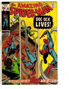 Amazing Spider-Man # 89 FN Marvel Comic Book Goblin Silver Age Stan Lee JG9