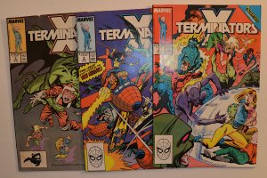 1988 X-Terminators Lot of 3 #2, 3, 4 Marvel Comics FN/VF 1st Print Comic Books