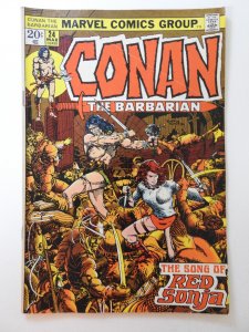 Conan the Barbarian #24 (1973) 1st Full Red Sonja! Sharp VG Condition!