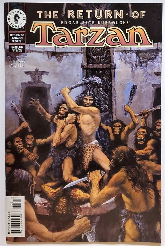Edgar Rice Burroughs' The Return of Tarzan #3 (Jun 1997, Dark Horse) NM-