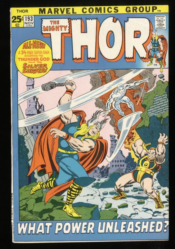 Thor #193 FN 6.0 Marvel Comics