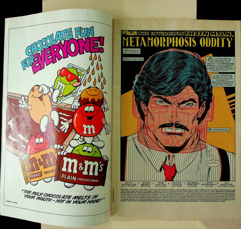 Iron Man #217 (Apr 1987, Marvel) - Fine