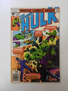 Incredible Hulk #215 FN/VF condition