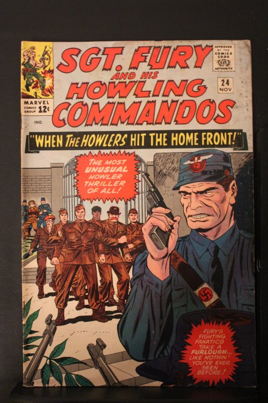 Sgt. Fury #24 (1965) Mid-Grade FN Fury and Howlers walk into a trap! Wow!