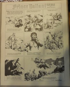 Prince Valiant by Hal Foster Syndicate Proof 12/1/1940 Size 16 x 20 inches