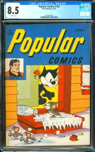 Popular Comics #142 Dell Publishing 1947 CGC 8.5 Felix the Cat