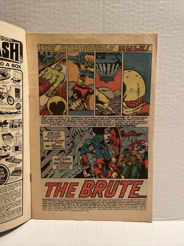 Incredible Hulk #140 