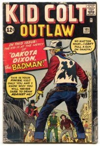 Kid Colt Outlaw #105 1962-  Jack Kirby- Marvel Western VG+
