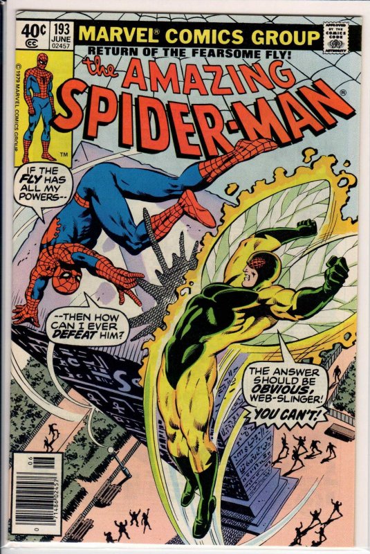 The Amazing Spider-Man #193 Newsstand Edition (1979) 9.6 NM+
