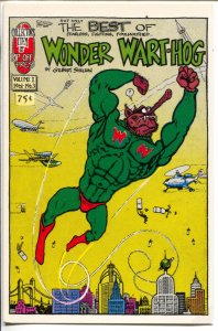 Wonder Wart-Hog Comic Book Cover Post Card #  1981 - Rip-Off Press  -NM - Com...
