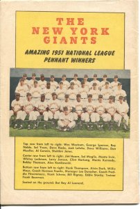 THRILLING TRUE STORY OF THE BASEBALL GIANTS-1952-FAWCETT-WILLY MAYS PHOTO COVER