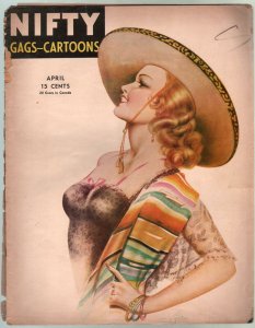 Nifty 4/1945-Par-cartoons-comics-gags-pin-up girl cover-FR/G