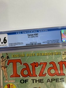 Tarzan 207 Cgc 9.6 Ow/w Pages Dc Comics Bronze Age 2042371019