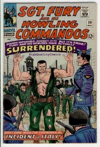 SGT FURY #30, War, WWII, Italy, Surrender,1963, FN+/VF, Silver age