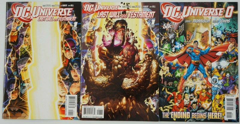 DC Universe #0 VF/NM one-shot + Last Will & Testament #1 + variant Final Crisis