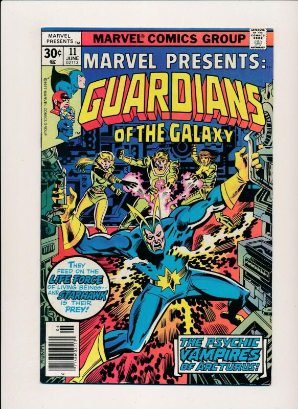 Marvel Presents GUARDIANS OF THE GALAXY #11 June 1977 FINE/VERY FINE (PF384) 