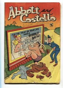 Abbott and Costello #15 comic book 1952- St. John-Eric Peters bubble bath cover