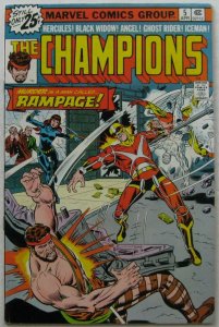 Champions #5 (Apr 1976, Marvel), FN condition, regular 25 cent edition