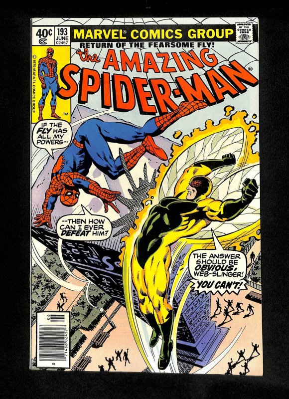 Amazing Spider-Man #193 Human Fly Appearance! Fearsome Fly!
