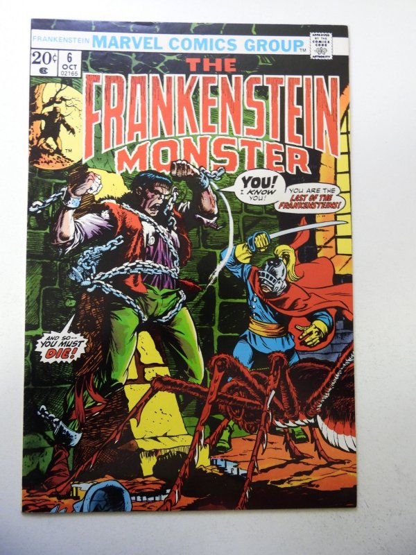 The Frankenstein Monster #6 (1973) FN+ Condition