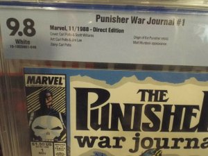 Punisher War Journal #1 - CBCS 9.8 - White Pages - NM/MINT - Jim Lee