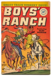 Boys' Ranch #6 1951- Kirby art- Golden Age Western VG