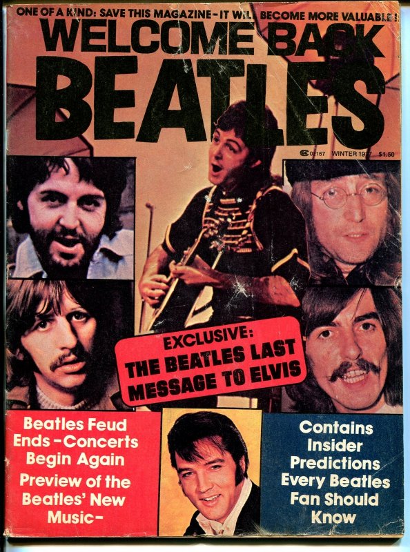 MAG: Welcome Back Beatles 1977-Tribute to Elvis-John-Paul-George-Ringo-G