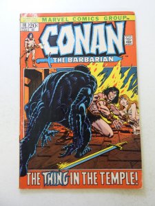 Conan the Barbarian #18 (1972) VG+ condition stain front cover