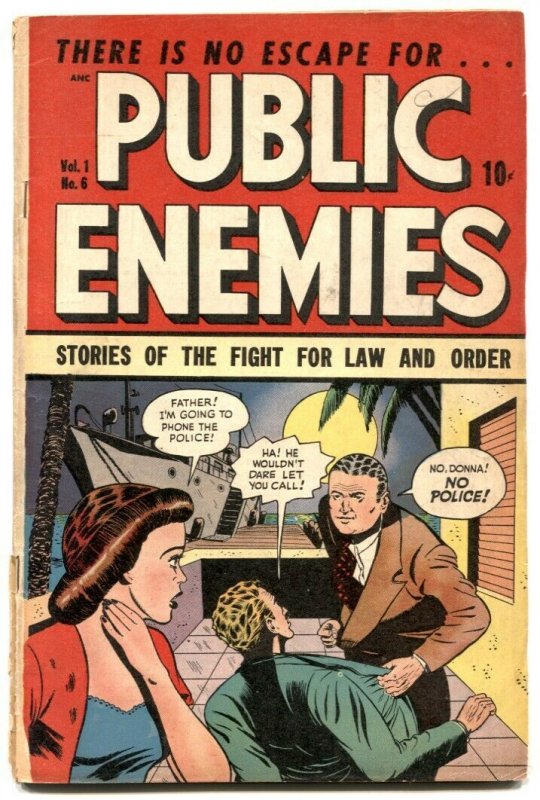 Public Enemies #6 1949-Golden Age crime comic VG