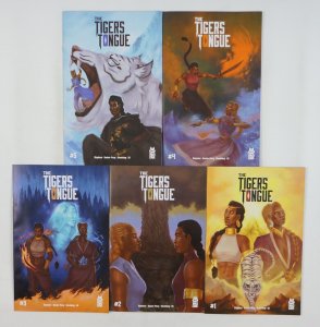 The Tiger's Tongue #1-5 VF/NM complete set Olivia Stephens A variants ; Mad Cave