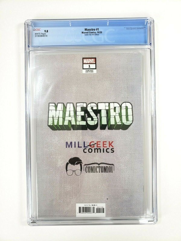MAESTRO #1 Comic Tom Edition CGC Grade 9.8 Valerio Giandiordano Cover HULK