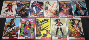 Modern Marvel SPIDER-WOMAN 11pc Count High Grade Comic Lot NM Variants