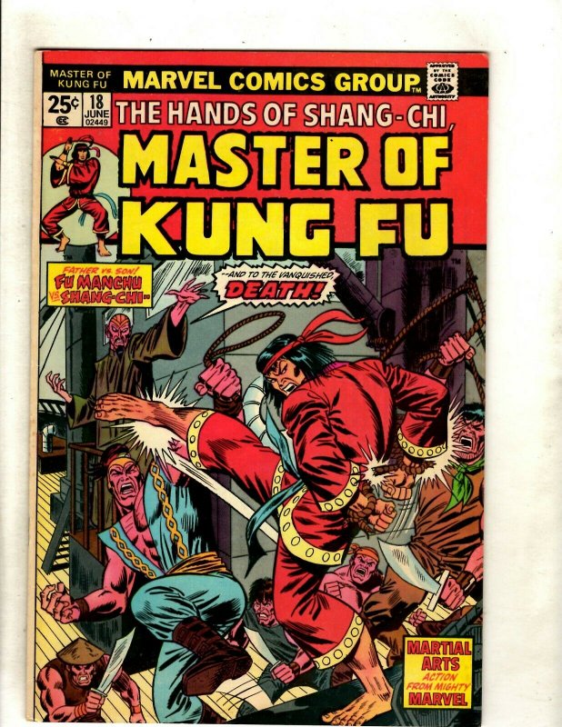 Lot Of 7 Master Of Kung Fu Marvel Comic Books # 23 24 25 26 27 28 18 Shang C RS2